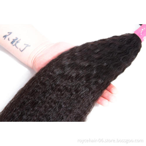 10A Grade Wholesale Vendors Human Hair Weave kinky Curly Straight  Virgin Brazilian Hair Bundles with Lace Fontals Closure